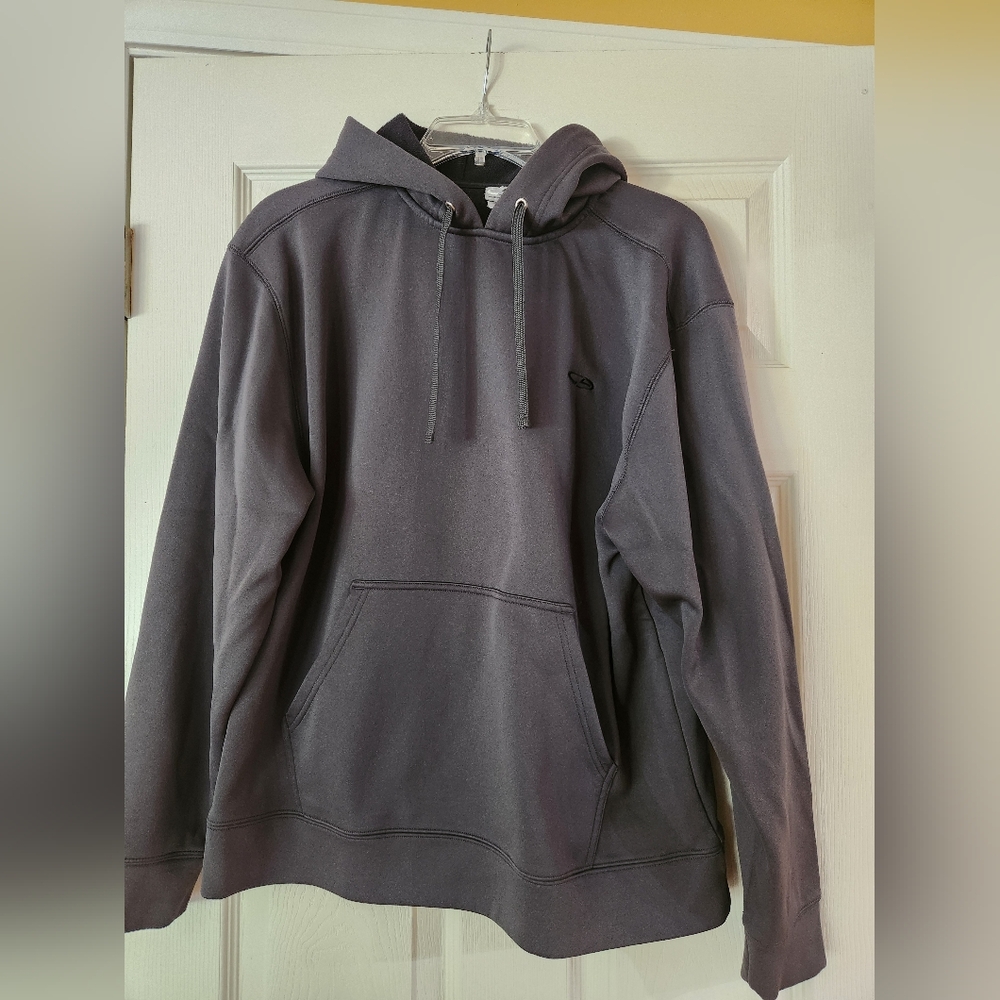 Champion Mens Gray Hoodie with Logo, Size M